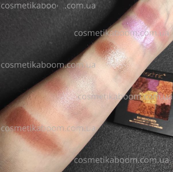 Палетка теней Technic 9 Colours Pressed Pigment Eyeshadow Palette "Bewitched" 2015009 фото