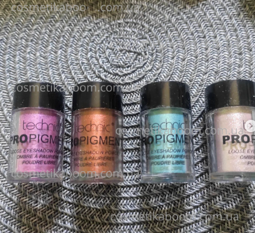 Сияющие пигменты Technic Pro Wet & Dry Pigment Loose Eyeshadow Powder 3109721 фото Сияющие пигменты Technic Pro Wet & Dry Pigment Loose Eyeshadow Powder 3109721 фото