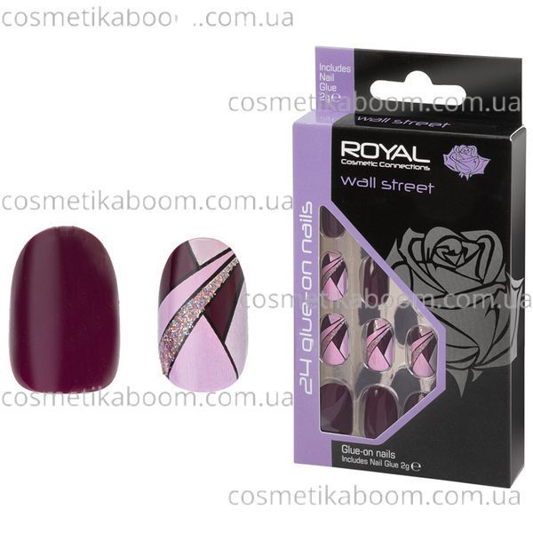 Накладные ногти с клеем Royal Cosmetics 24 Glue-On Nail Tips "Wall Street" 549269097 фото