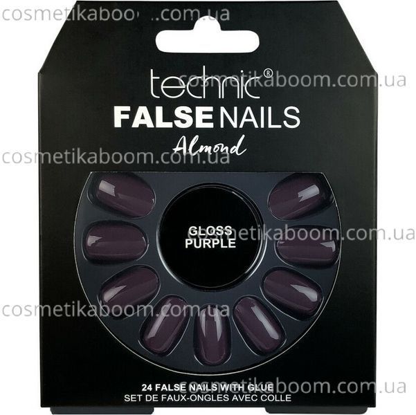 Накладные ногти с клеем Technic Cosmetics False Nails "Gloss Purple" 7516714 фото Накладные ногти с клеем Technic Cosmetics False Nails "Gloss Purple" 7516714 фото