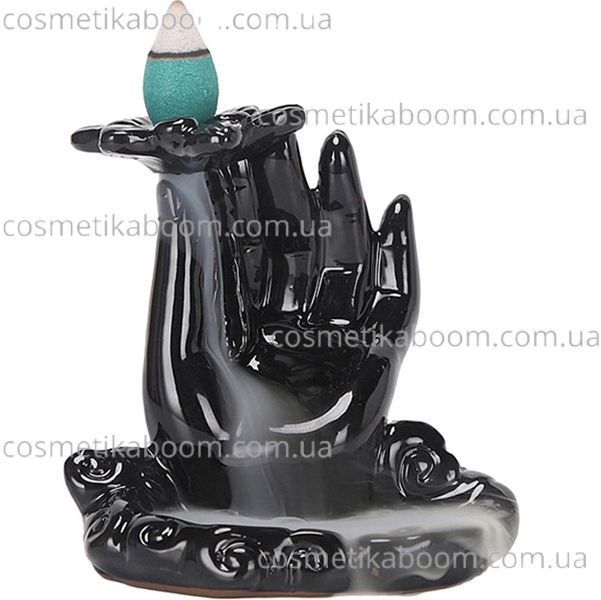 Керамічна підставка для пахощів Lotus Buddha Hand + 6 аромаконусів 65301 фото