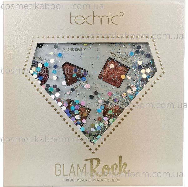 Палитра теней Technic 16 Colours Glam Rock Eyeshadow Palette 2189749 фото