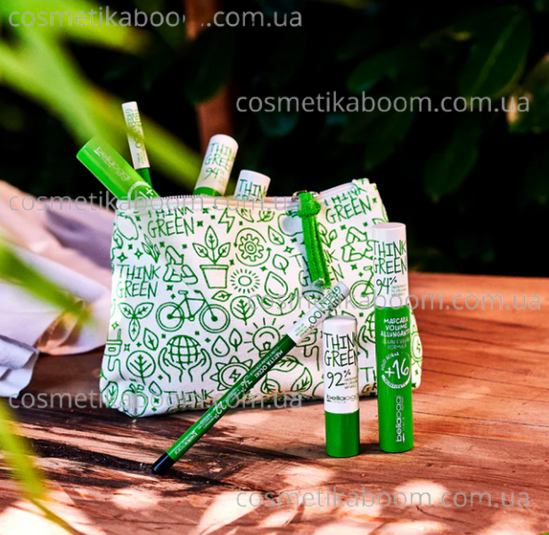 Набор косметики Kit Think Green (тушь для ресниц+карандаш для глаз+гигиеническая помада+косметичка) BOST3 фото Набор косметики Kit Think Green (тушь для ресниц+карандаш для глаз+гигиеническая помада+косметичка) BOST3 фото