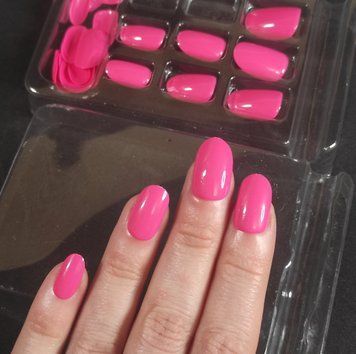 Накладні нігті з клеєм Body Collection Gloss Pink BCFNP фото
