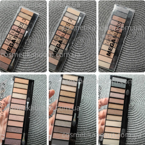 Палетка нюдових тіней Technic Mega Nudes Eyeshadow Palette 3074552 фото Палетка нюдових тіней Technic Mega Nudes Eyeshadow Palette 3074552 фото