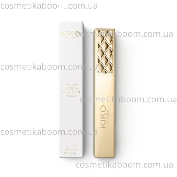 Туш для вій з ефектом об'єму та підкручування Kiko Milano Holiday Premi&egrave;re Volume & Curl Mascara HPV&CM фото