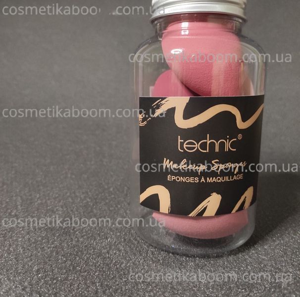 Набір із 6 спонжей для макіяжу Technic Set of 6 makeup sponges TCSS6 фото