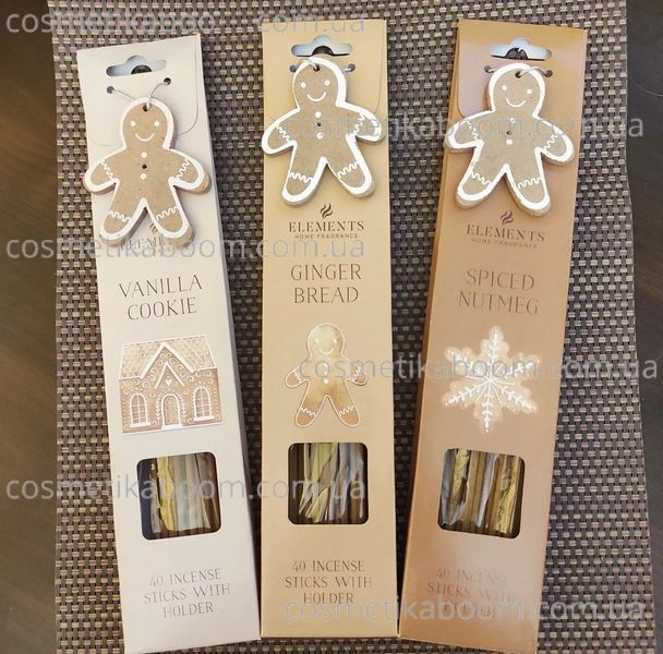 40 ароматических палочек с подставкой Elements Incense Sticks with Gingerbread Holder VCUC11 фото 40 ароматических палочек с подставкой Elements Incense Sticks with Gingerbread Holder VCUC11 фото