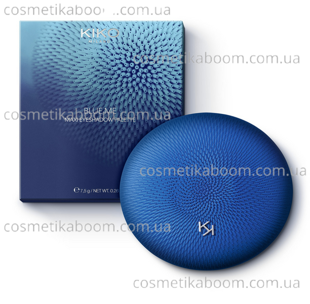 Палітра тіней для повік з 12 різними кольорами Kiko Milano Blue Me Maxi Eyeshadow Palette BM02AL фото