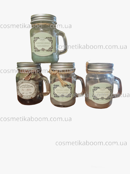 Крафтовые арома свечи Scented Fragrance Candle in Handled Glass Jar MORCAN фото Крафтовые арома свечи Scented Fragrance Candle in Handled Glass Jar MORCAN фото