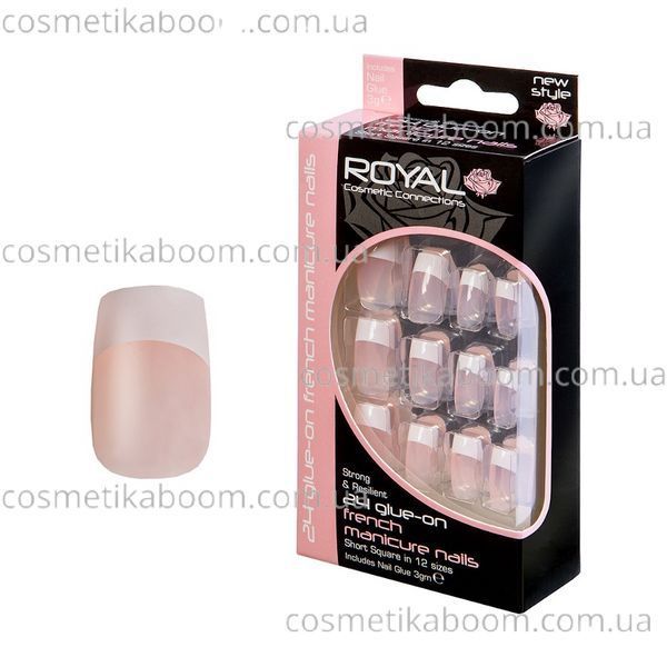 Накладні нігті в комплекті із клеєм Royal Cosmetics 24 Glue-On Nail Tips "French Manicure Nails" 2215939 фото Накладні нігті в комплекті із клеєм Royal Cosmetics 24 Glue-On Nail Tips "French Manicure Nails" 2215939 фото