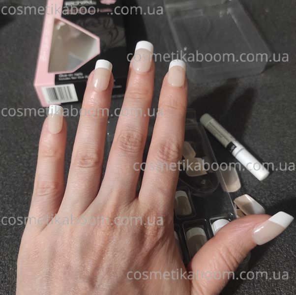 Накладні нігті в комплекті із клеєм Royal Cosmetics 24 Glue-On Nail Tips "French Manicure Nails" 2215939 фото Накладні нігті в комплекті із клеєм Royal Cosmetics 24 Glue-On Nail Tips "French Manicure Nails" 2215939 фото