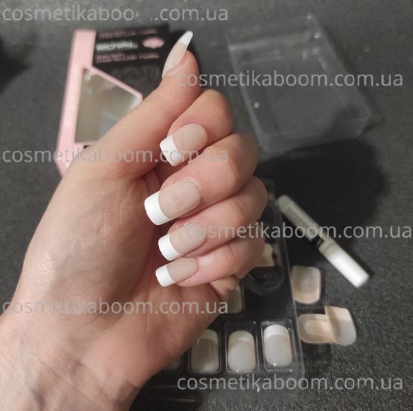 Накладні нігті в комплекті із клеєм Royal Cosmetics 24 Glue-On Nail Tips "French Manicure Nails" 2215939 фото Накладні нігті в комплекті із клеєм Royal Cosmetics 24 Glue-On Nail Tips "French Manicure Nails" 2215939 фото