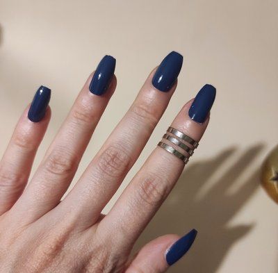 Накладные ногти с клеем Technic Cosmetics False Nails "Gloss Navy" 1336 фото
