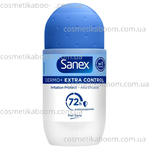 Дезодорант кульковий Sanex Deodorant Roll On Dermo Extra Control 72H 48SAN фото Дезодорант кульковий Sanex Deodorant Roll On Dermo Extra Control 72H 48SAN фото