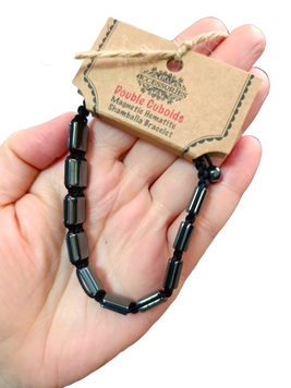 Магнітний гематитовий браслет Shamballa Double Cuboids 56876 фото