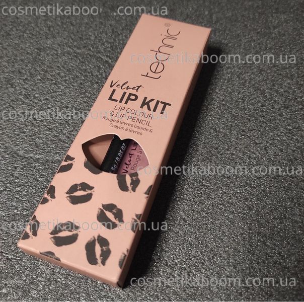 Набор для губ Technic Velvet Lip Kit Lip Liner + Liquid Lipstick "Tea Rose" 1970780 фото Набор для губ Technic Velvet Lip Kit Lip Liner + Liquid Lipstick "Tea Rose" 1970780 фото