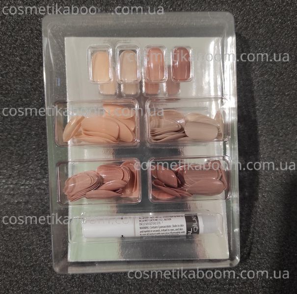 96 Накладних нігтів в комплекті із клеєм Royal Cosmetics 96 Glue-On Nail Tips "Natural" 33969 фото