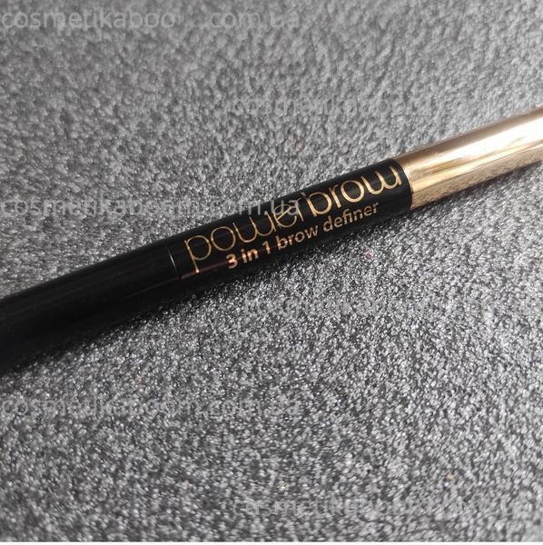 Олівець для брів 3 в 1 MUA Luxe Power Brow 3 in 1 "Auburn" 1970179 фото