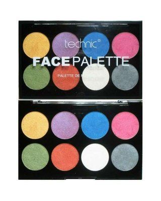 Палетка кремовых пигментов для лица и тела Technic Metallic Face Paint Palette 1970901 фото